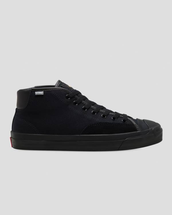 Converse Jack Purcell Pro Designed By Alexis High Tops Shoes Black | CV-597LAW