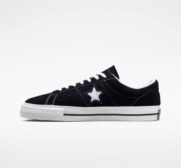 Converse One Star Low Tops Shoes Black / White | CV-215ZAJ