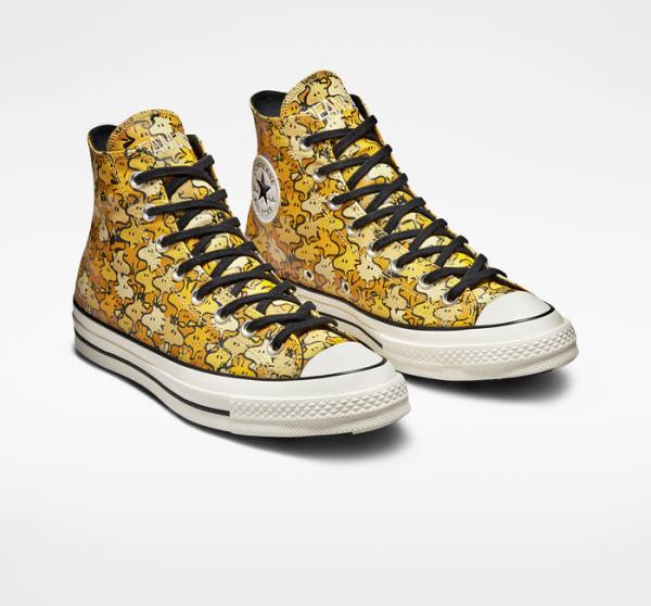 Converse Peanuts Chuck 70 High Tops Shoes Yellow / Gold | CV-537REK