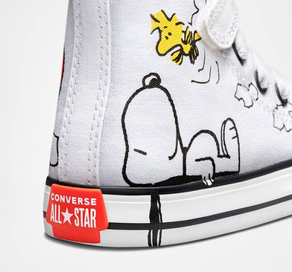 Converse Peanuts Chuck Taylor All Star Easy-On High Tops Shoes White / Black / Red | CV-235ZSM