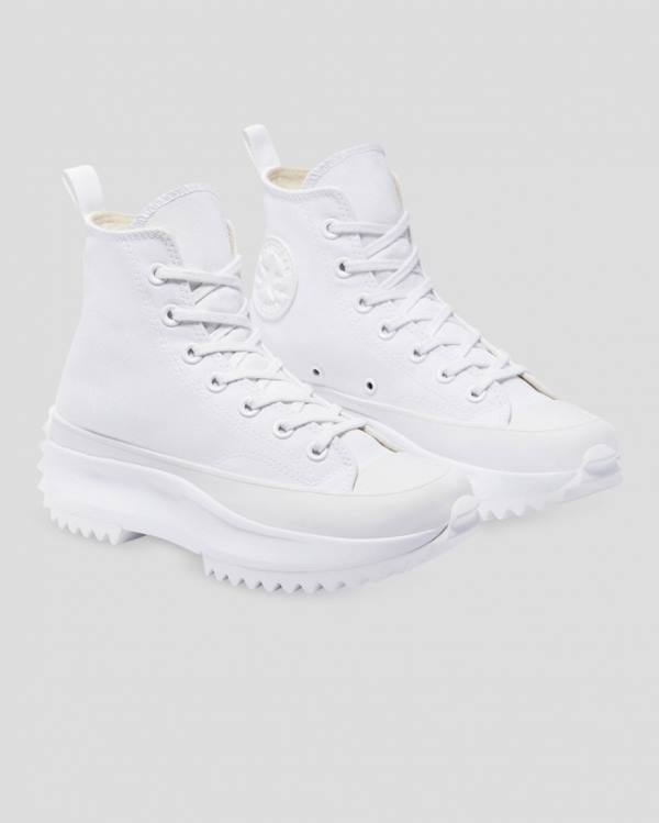 Converse Run Star Hike All White High Tops Shoes White | CV-875RWM