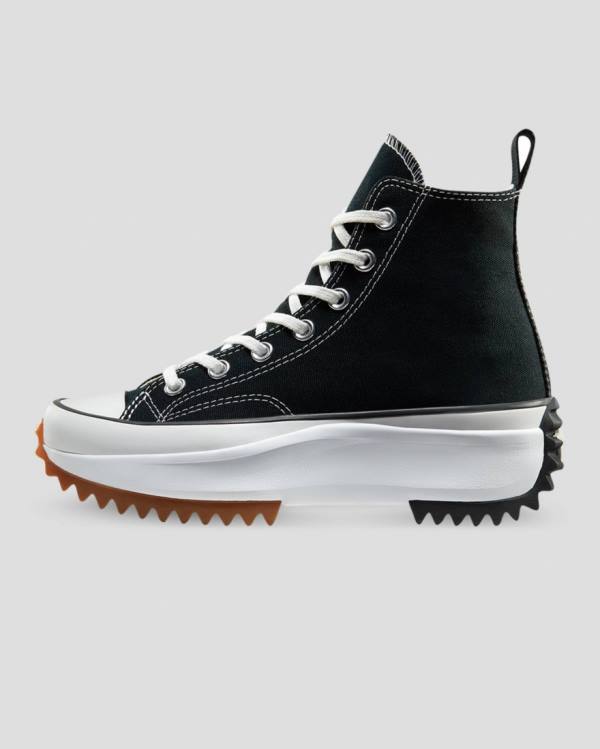 Converse Run Star Hike Lugged High Tops Shoes Black | CV-159TXC