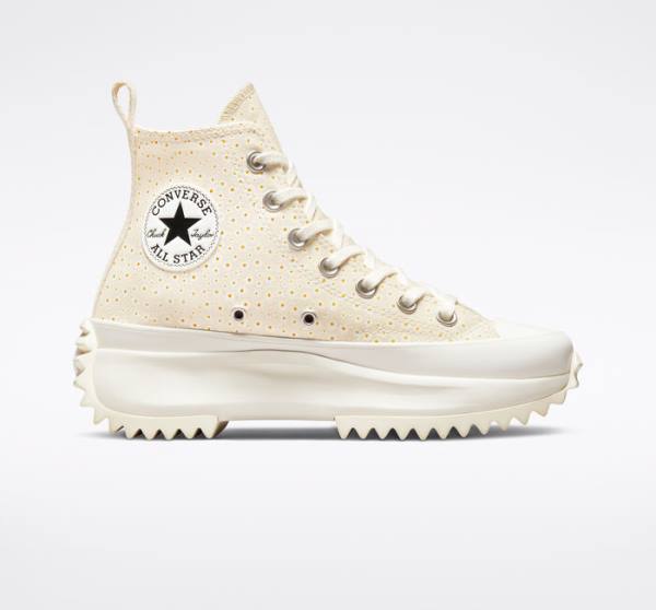 Converse Run Star Hike Platform Daisy High Tops Shoes Beige White | CV-503QNG