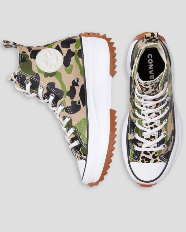 Converse Run Star Hike Wild Archive High Tops Shoes Camo | CV-167UTG