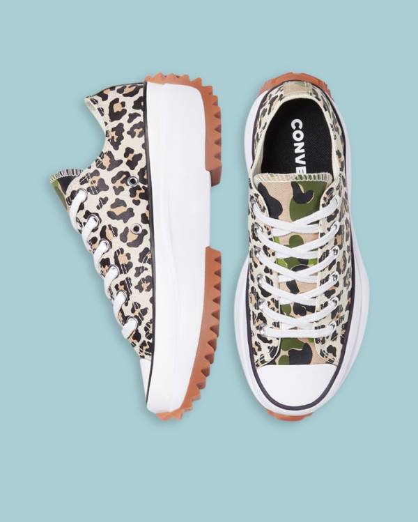 Converse Run Star Hike Wild Archive Low Tops Shoes Leopard | CV-732ZIF