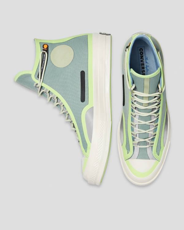 Converse Seam Tape Chuck 70 High Tops Shoes Green | CV-123YZB